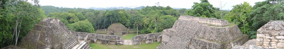 Panorama of Complex A at Caracol.
