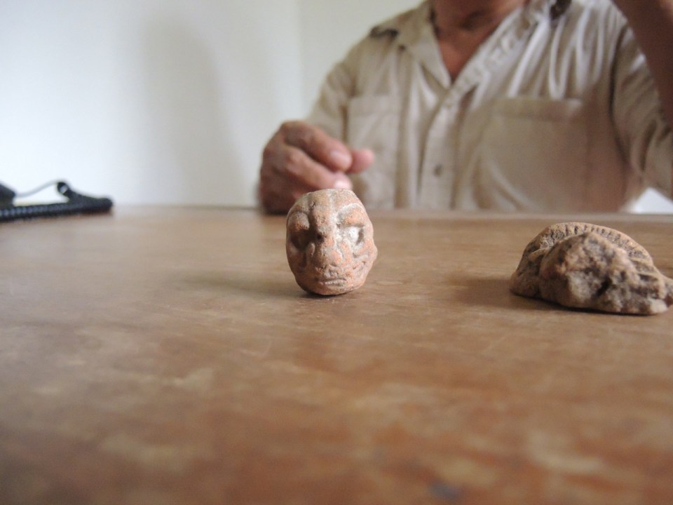 Jaguar Head Figurine.