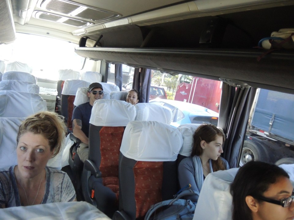 We were the first pick up so the bus looks empty. We filled every seat for the trip to Monteverde.