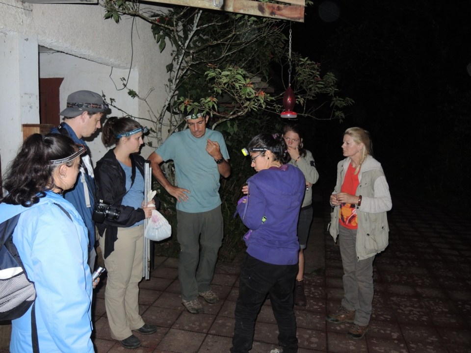 Here is a photo of Carlos (in the light blue shirt) and Ariana (in the purple shirt). Carlos runs the group Costa Rica Rainforest Experience and Ariana was our guide for the Monteverde portion of the trip.