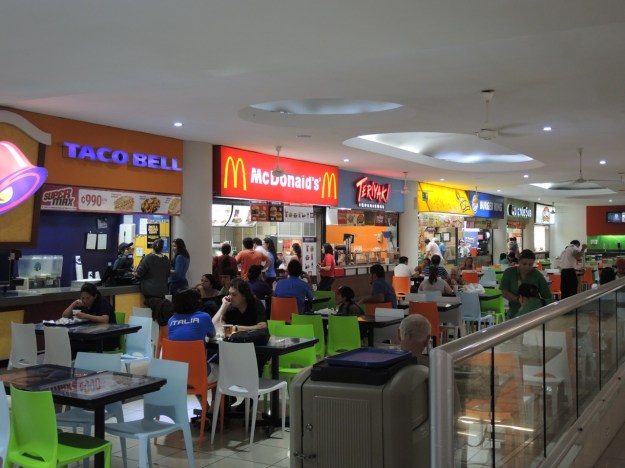 All of the regular fast food joints were present.