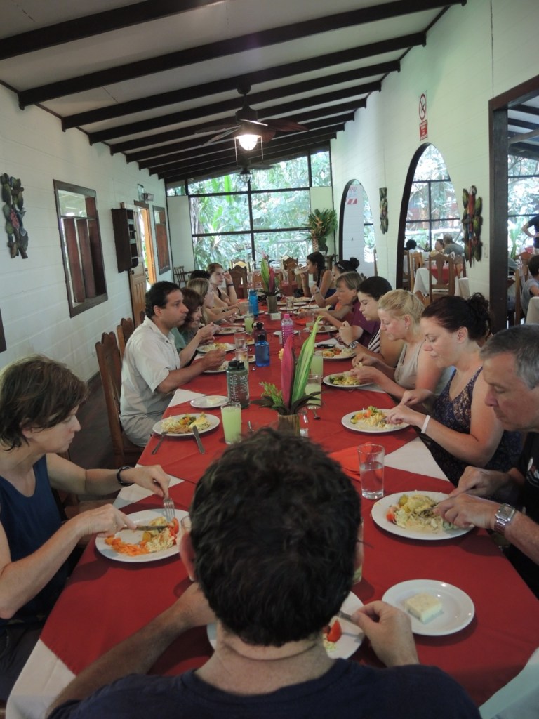 Lunch at Evergreen Lodge.