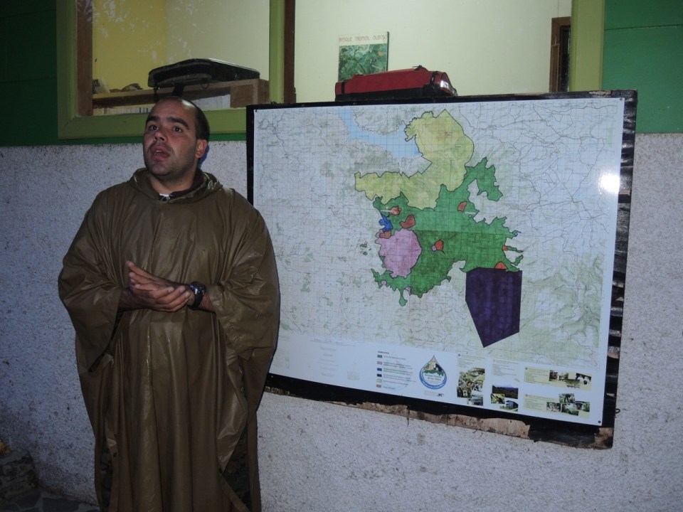 Memo and a map of the area.