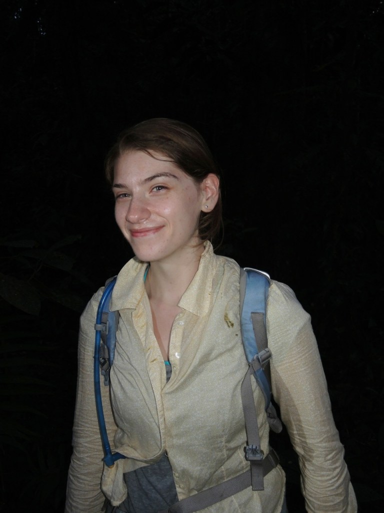 Despite the smile, Raquel isn't happy about the situation...