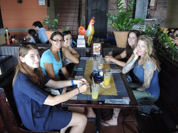 Waiting for our grub....