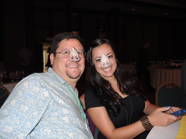 Rosie & Dave at dinner