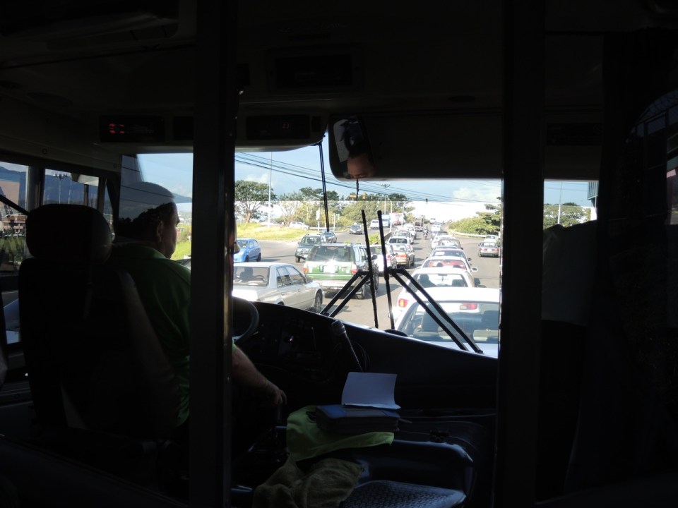 Traffic leaving San Jose once we got everyone from their respective hotels.