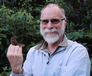 Stan holding a Wren.