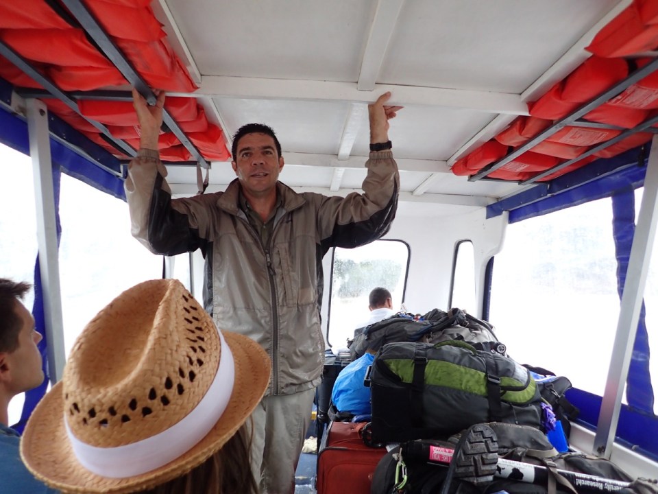 Carlos talks to us about Tortuguero during our boat ride to the area.